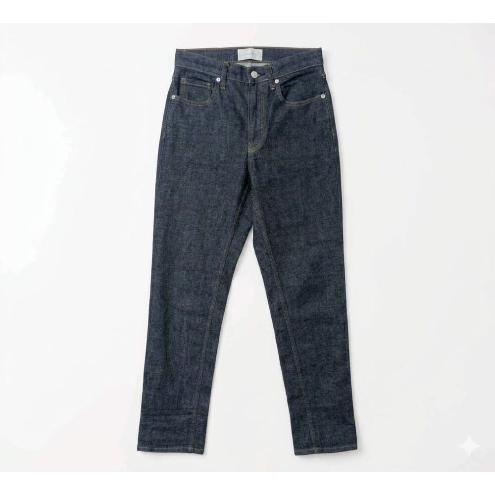 Everlane High Rise Straight Jeans Womens 26R Blue Stretch Denim Classic Casual
